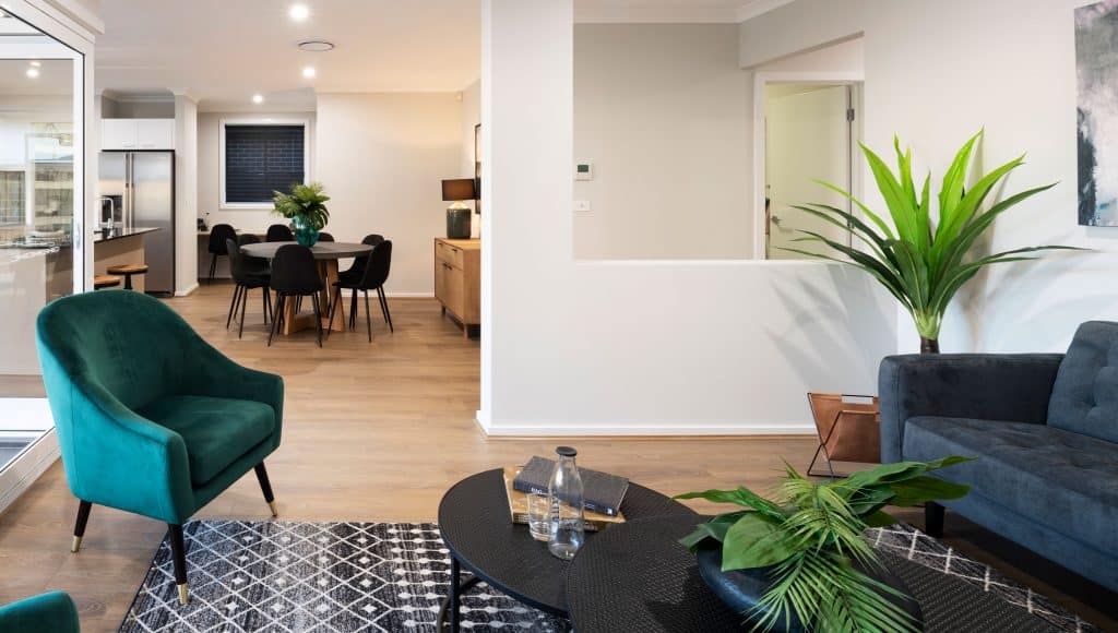 kennedy open plan living space Cheap Homes Sydney